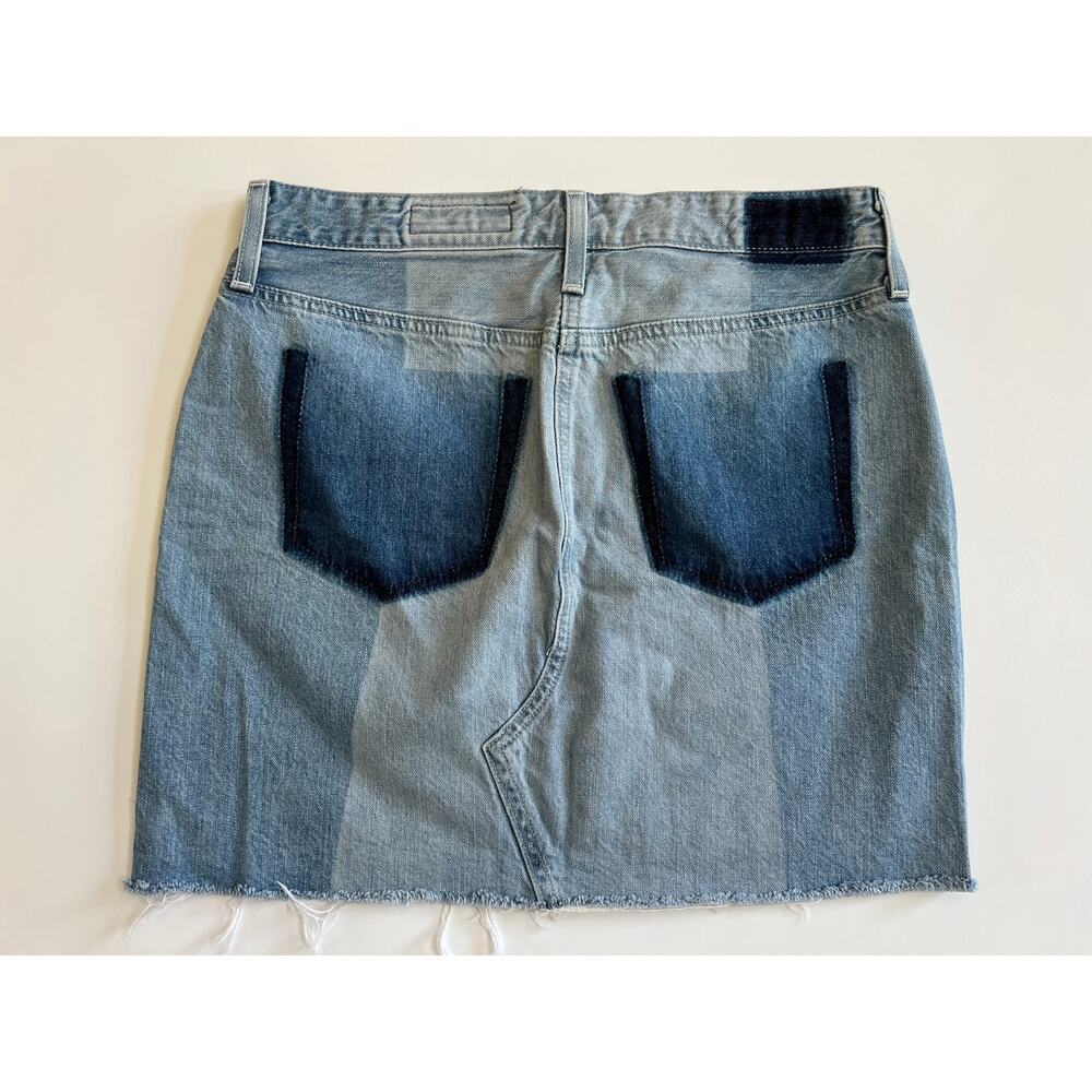 AG Adriano Goldschmied Jeans The Sandy Colorblock Patchwork Mini Skit Size 29 - Picture 6 of 12